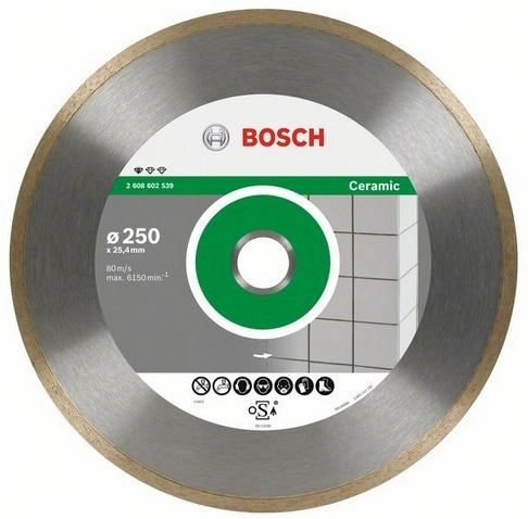 Круг алмазный BOSCH STANDARD FOR CERAMIC 300X25.4/30 (2608602540) Ф300х30мм по керамике