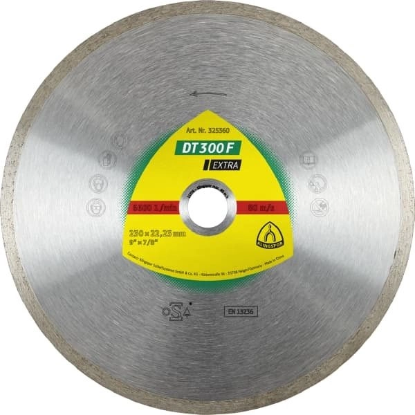 Алмазный диск KLINGSPOR 180X1,6X22,23/GR/7/S/DT/EXTRA/DT300F