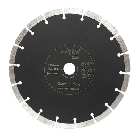 Диск алмазный ESPIRA SCS ECO 230х22,23 мм (Универсальный)