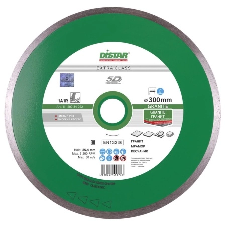 Круг алмазный DISTAR 1A1R GRANITE RP35T (234450) Ф300х32мм по граниту