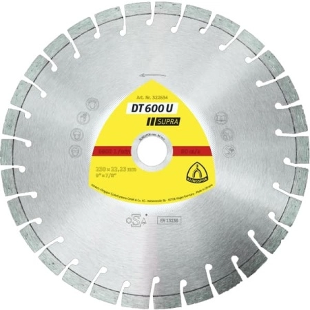 Алмазный диск KLINGSPOR 125X2,4X22,23/15K/9/S/DT/SUPRA/DT600U