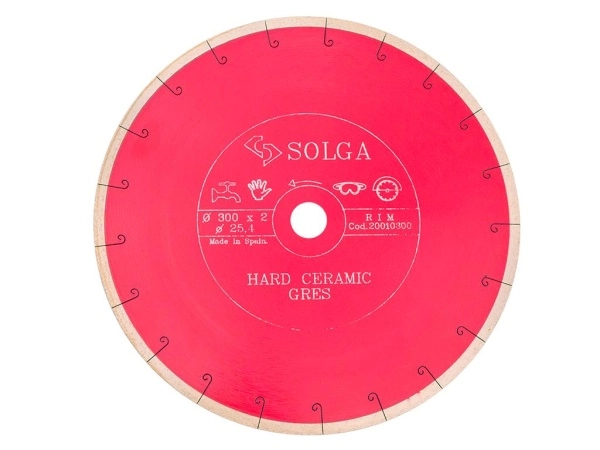 Диск алмазный Solga Diamant HARD CERAMICS сплошной (керамогранит) 300мм/25,4