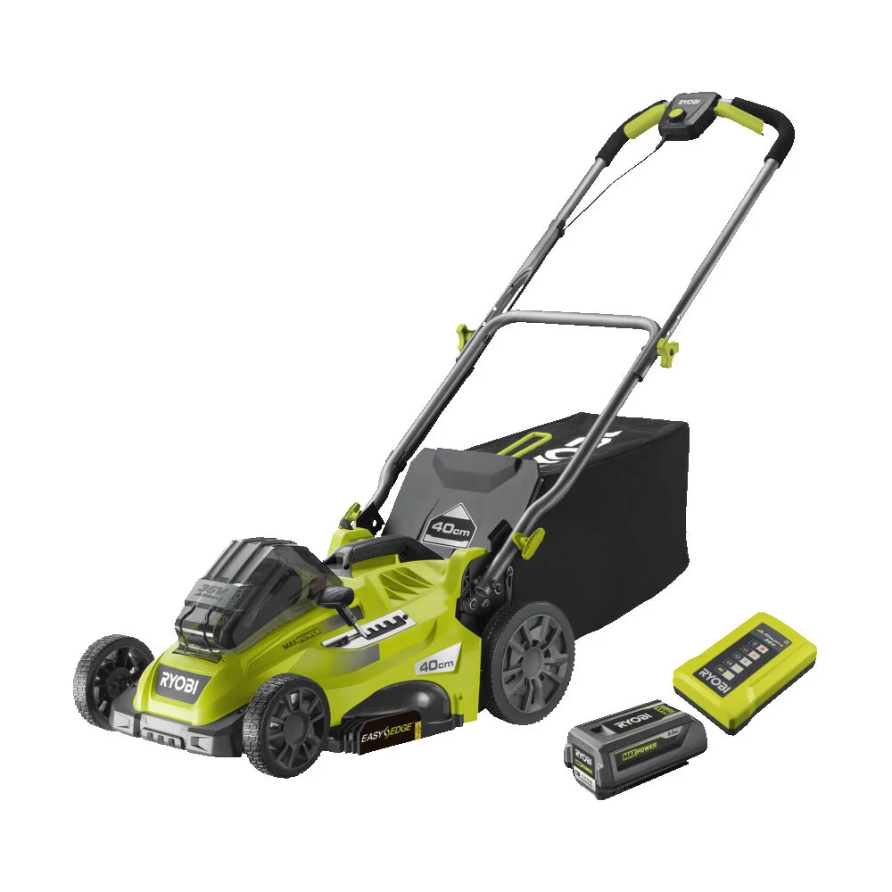 фото бесщеточная газонокосилка ryobi rlm36x41h50g