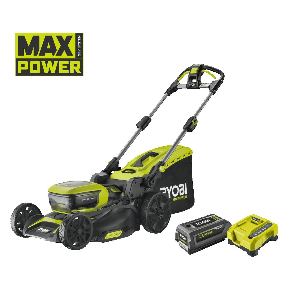фото бесщеточная газонокосилка ryobi ry36lmx46a-150 36в