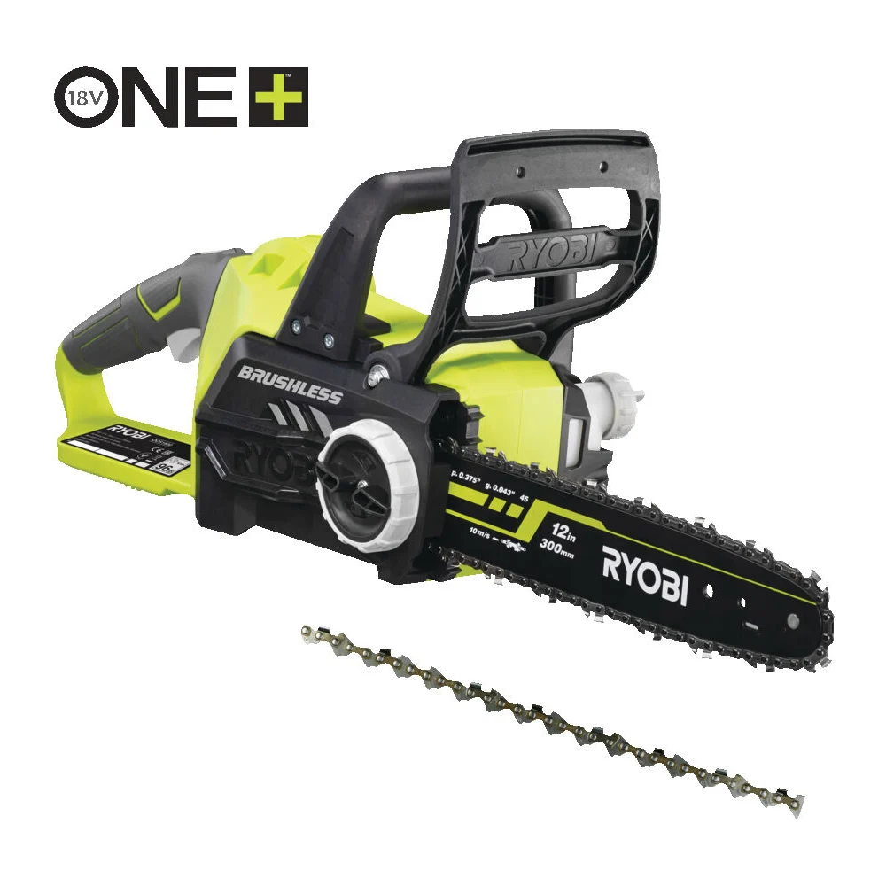 фото бесщеточная аккумуляторная цепная пила ryobi one+ ocs1830 5133002829