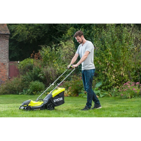фото газонокосилка ryobi one+ rlm18x33b-40