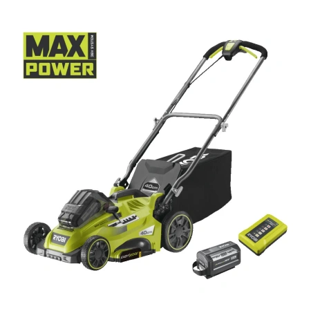 фото бесщеточная газонокосилка ryobi rlm36x41h60pg