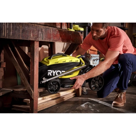фото газонокосилка ryobi one+ rlm18x33b-40