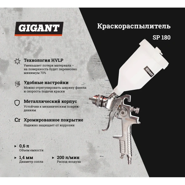 фото краскораспылитель gigant sp 180