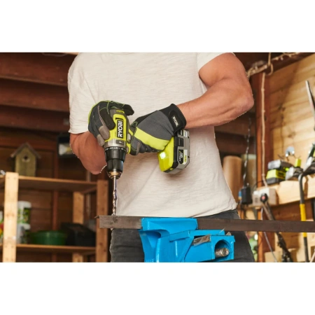 фото ударная дрель-шуруповерт ryobi rpd18-2c42s