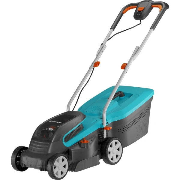 фото аккумуляторная газонокосилка gardena powermax 3236v p4a
