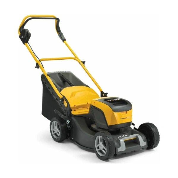 фото аккумуляторная газонокосилка stiga collector 543 ae