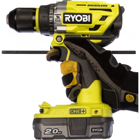 фото ударная дрель-шуруповерт ryobi one+ r18pd7-220b