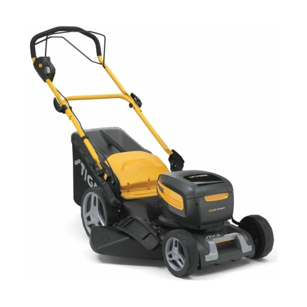 фото самоходная аккумуляторная газонокосилка stiga combi 748 sq ae