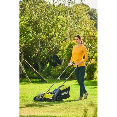 фото газонокосилка ryobi one+ rlm18x33b-40