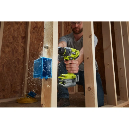фото бесщеточная ударная дрель-шуруповерт ryobi r18pd7-252s one+